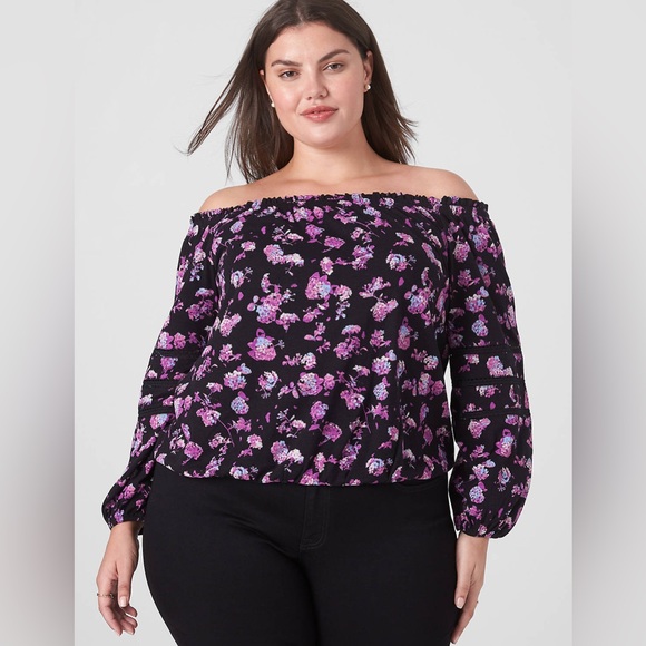 Lane Bryant Black Blouse Chic and Timeless - Picture 2 of 3